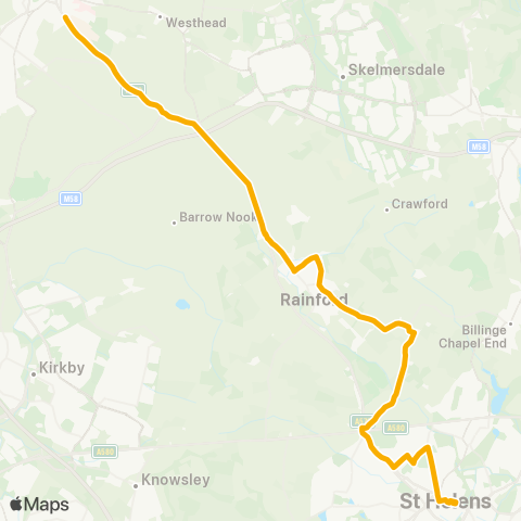 Stagecoach Merseyside and South Lancashire  map