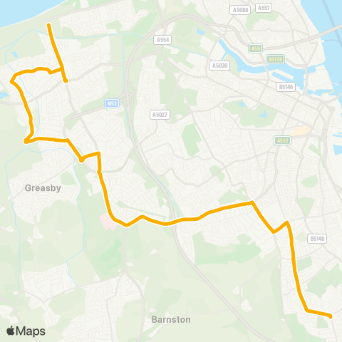 Stagecoach Merseyside and South Lancashire  map