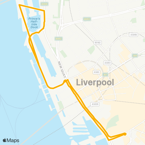 Stagecoach Merseyside and South Lancashire  map