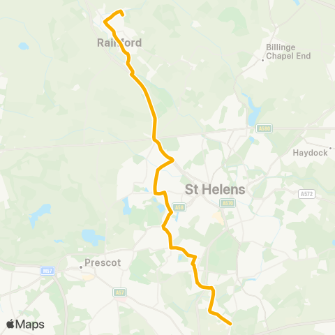 Stagecoach Merseyside and South Lancashire  map