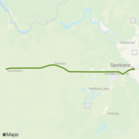 Special Mobility Services Davenport - Spokane map