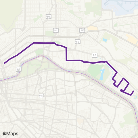 Sun Metro GovtDistrict Via Lakeside map