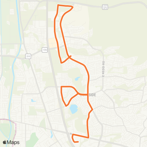 Sun Metro Resler Circulator map