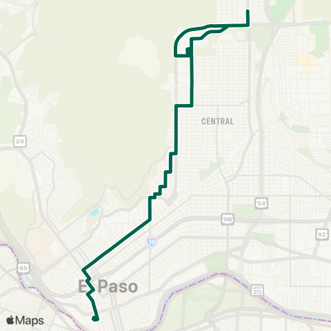 Sun Metro Beaumont Hospital / Highland map