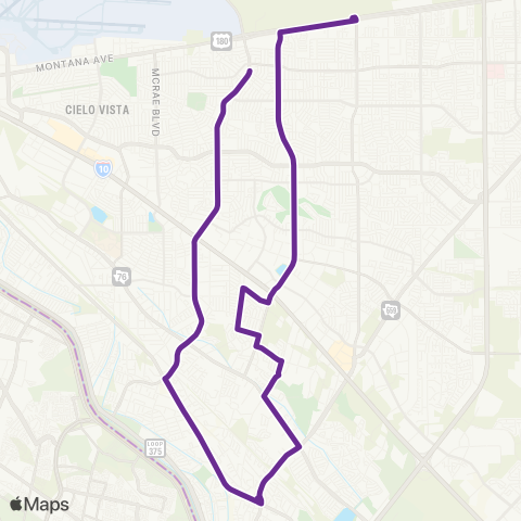 Sun Metro Lee Trevino map