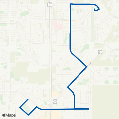 Sun Metro RC Poe Via Montwood map