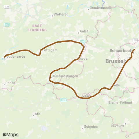 SNCB Schaerbeek - - Grammont map