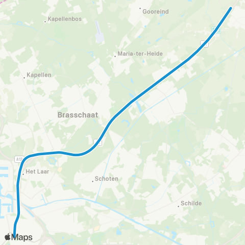 SNCB Anvers-Central - - Noorderkempen (Brecht) map