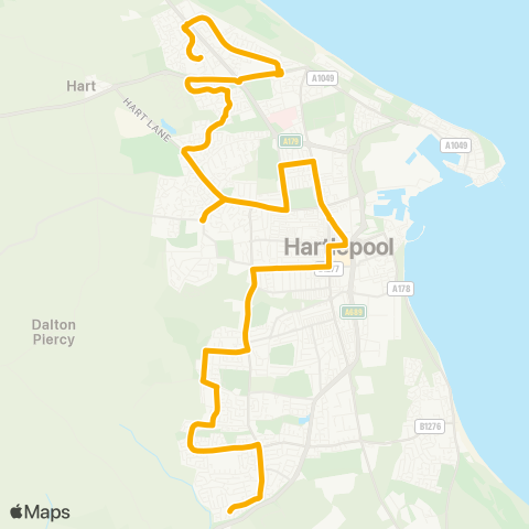 Stagecoach North East  map