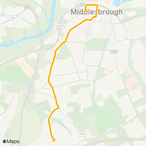 Stagecoach North East  map