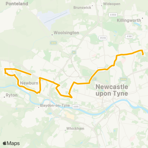 Stagecoach North East  map