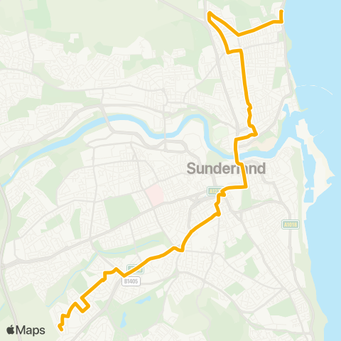 Stagecoach North East  map