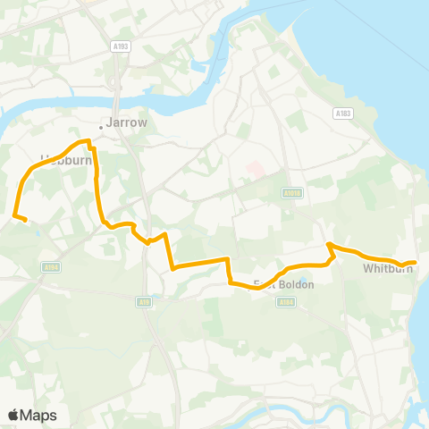 Stagecoach North East  map