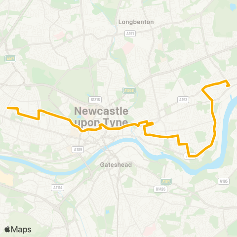 Stagecoach North East  map