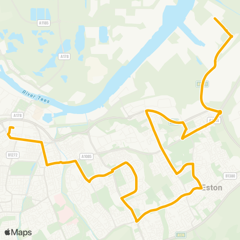 Stagecoach North East  map