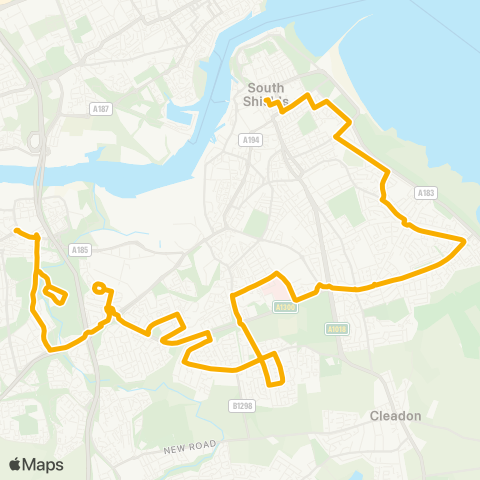 Stagecoach North East  map