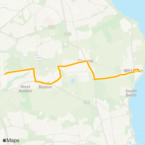 Stagecoach North East  map