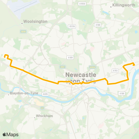 Stagecoach North East  map