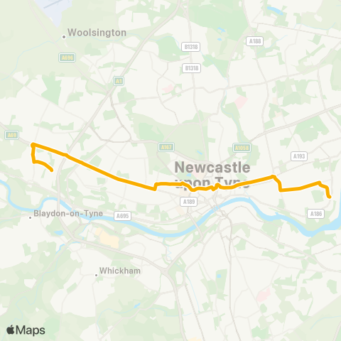 Stagecoach North East  map