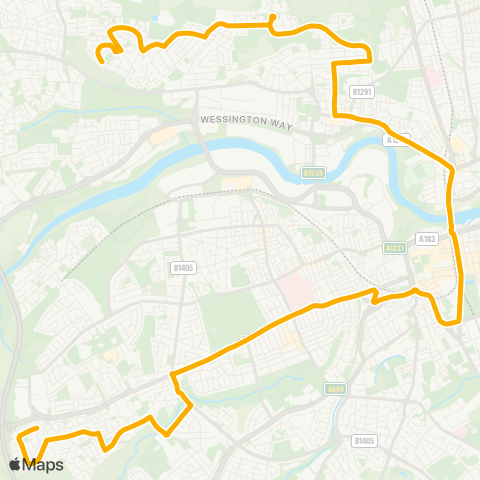 Stagecoach North East  map