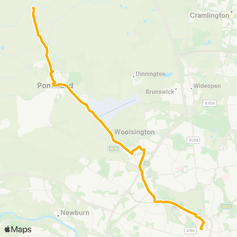 Stagecoach North East  map