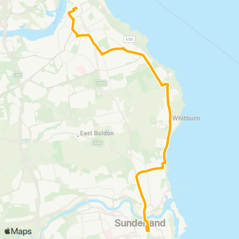 Stagecoach North East  map