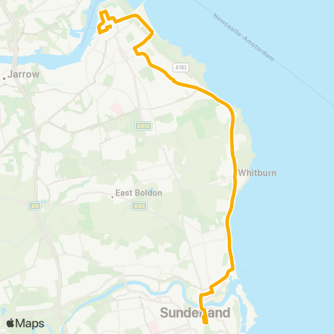 Stagecoach North East  map