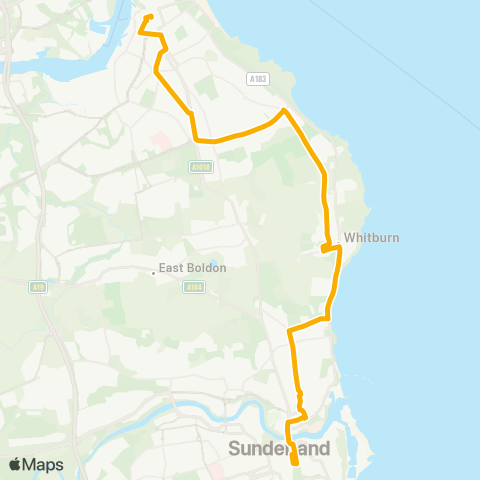 Stagecoach North East  map