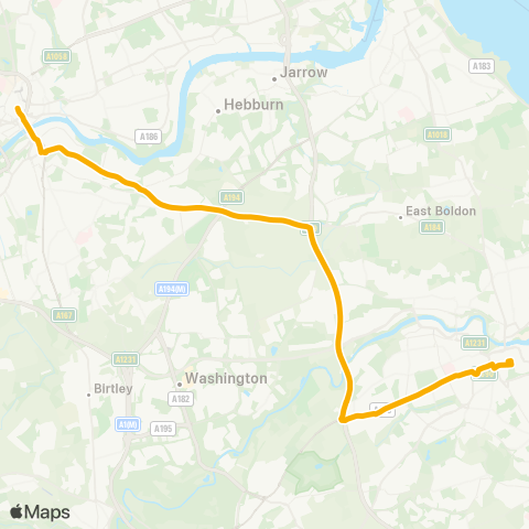 Stagecoach North East  map