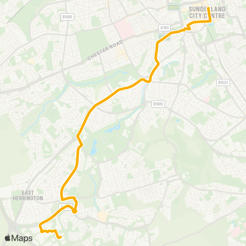 Stagecoach North East  map