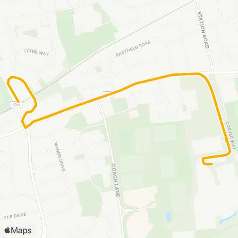 Stagecoach North East  map