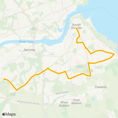 Stagecoach North East  map