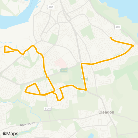 Stagecoach North East  map