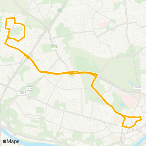 Stagecoach North East  map