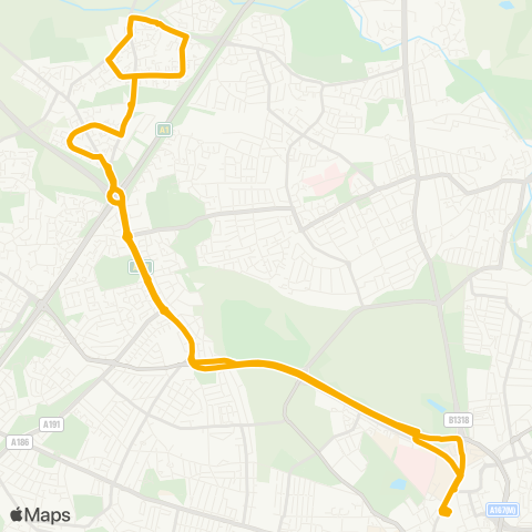 Stagecoach North East  map