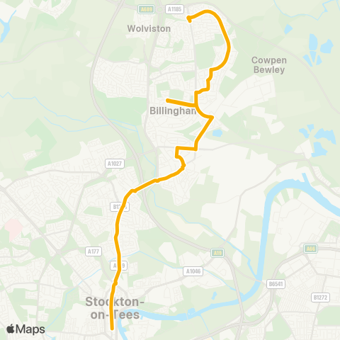 Stagecoach North East  map