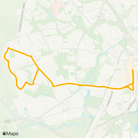 Stagecoach North East  map