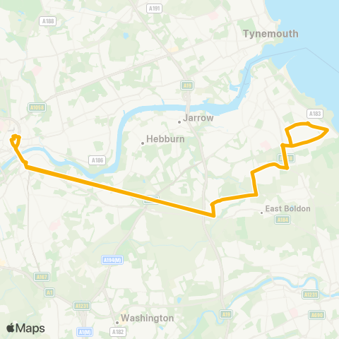 Stagecoach North East  map