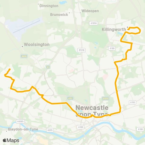 Stagecoach North East  map