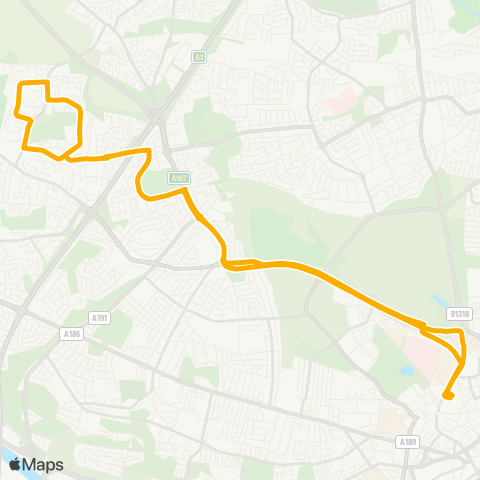 Stagecoach North East  map