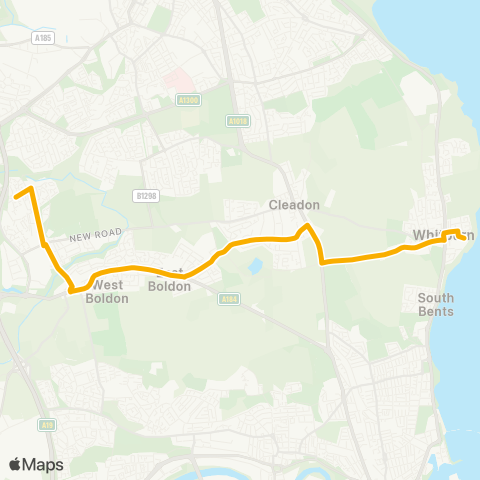 Stagecoach North East  map