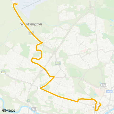 Stagecoach North East  map