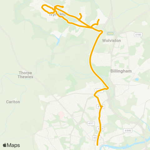 Stagecoach North East  map