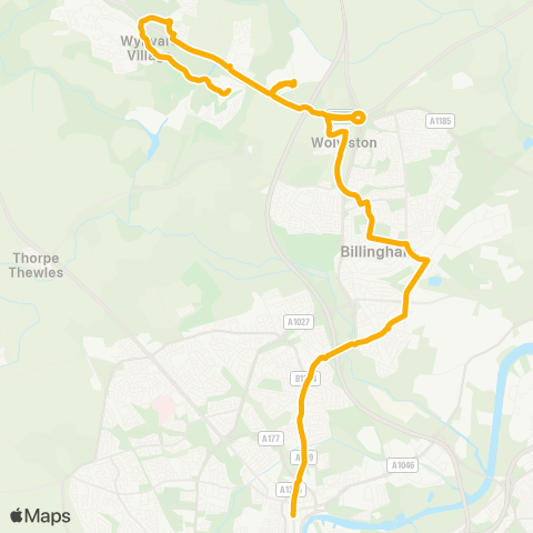 Stagecoach North East  map