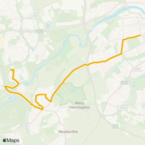 Stagecoach North East  map