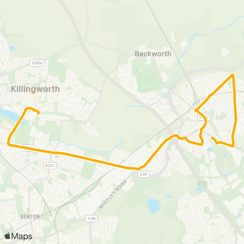 Stagecoach North East  map