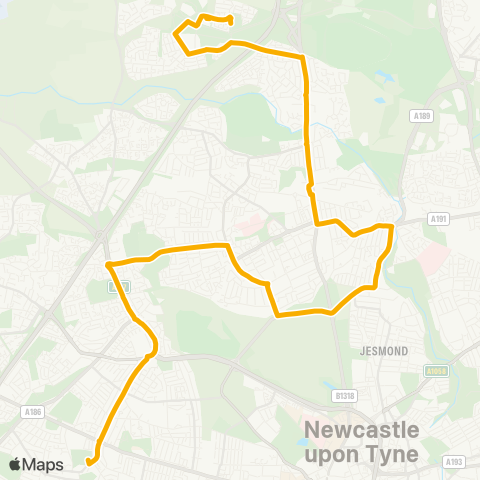 Stagecoach North East  map