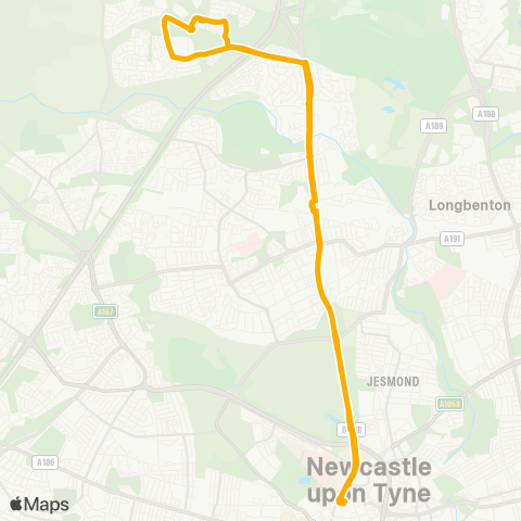 Stagecoach North East  map