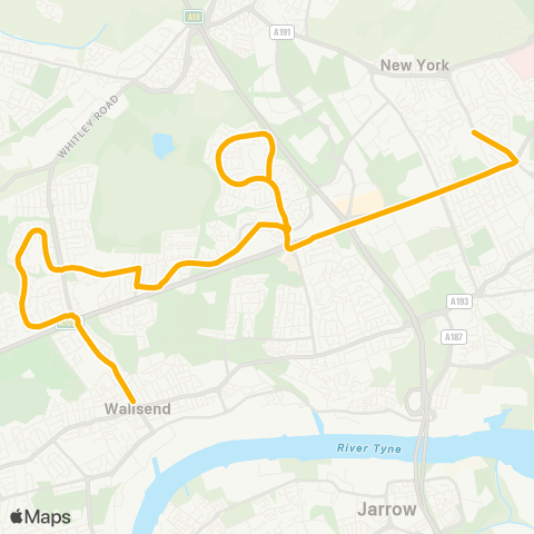 Stagecoach North East  map