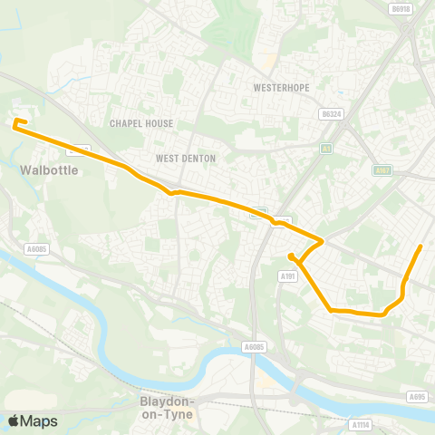 Stagecoach North East  map